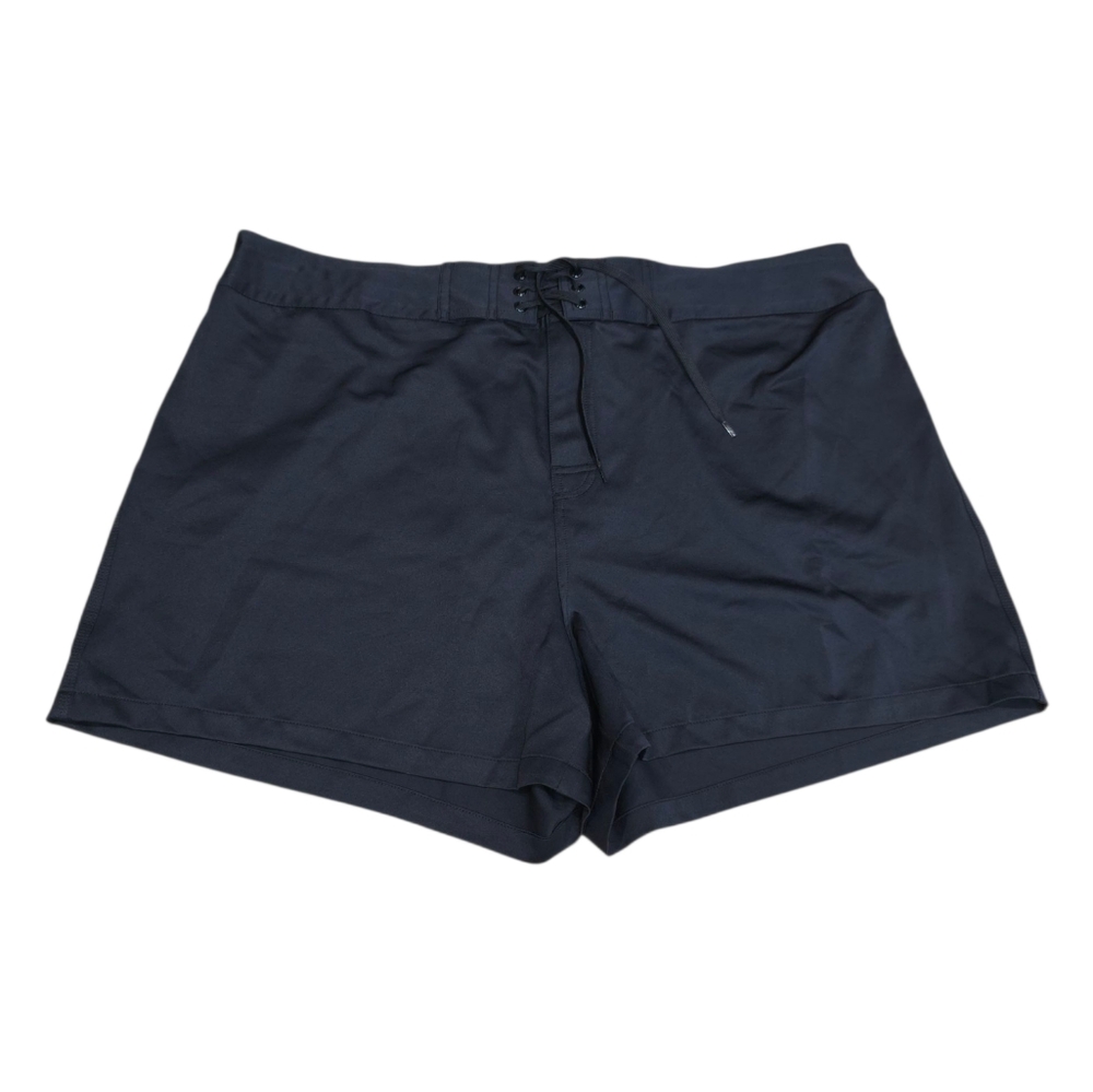 Island Escape Women's Plus Black Beach Board Lace Up Shorts Size 20 - Picture 3 of 12